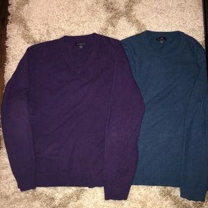 Club Room Cashmere Sweaters Lot of 2 Purple Blue